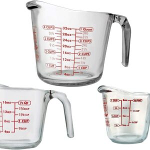 AnchorHocking3 PieceGlassMeasuringCupSet f298dd52572b40f68e15f5491bd7053a